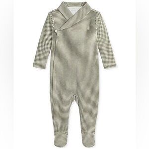 Polo Ralph Lauren
Baby Shawl-Collar Houndstooth Coverall